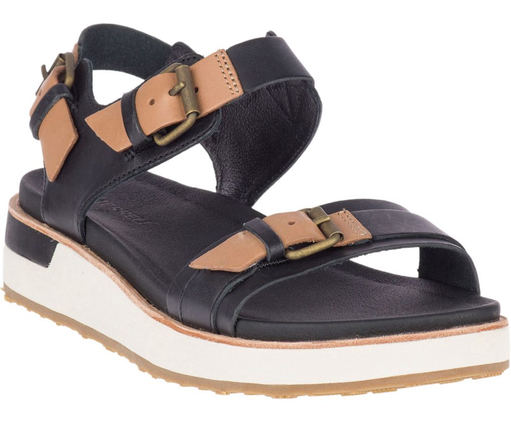 Sandalias Mujer - Merrell Roam Buckle - Negras - XZIJ-85261